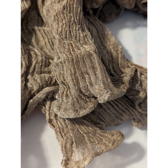 Three Crinkly Frilly Scarves One New With Tags - Picture 6 of 7